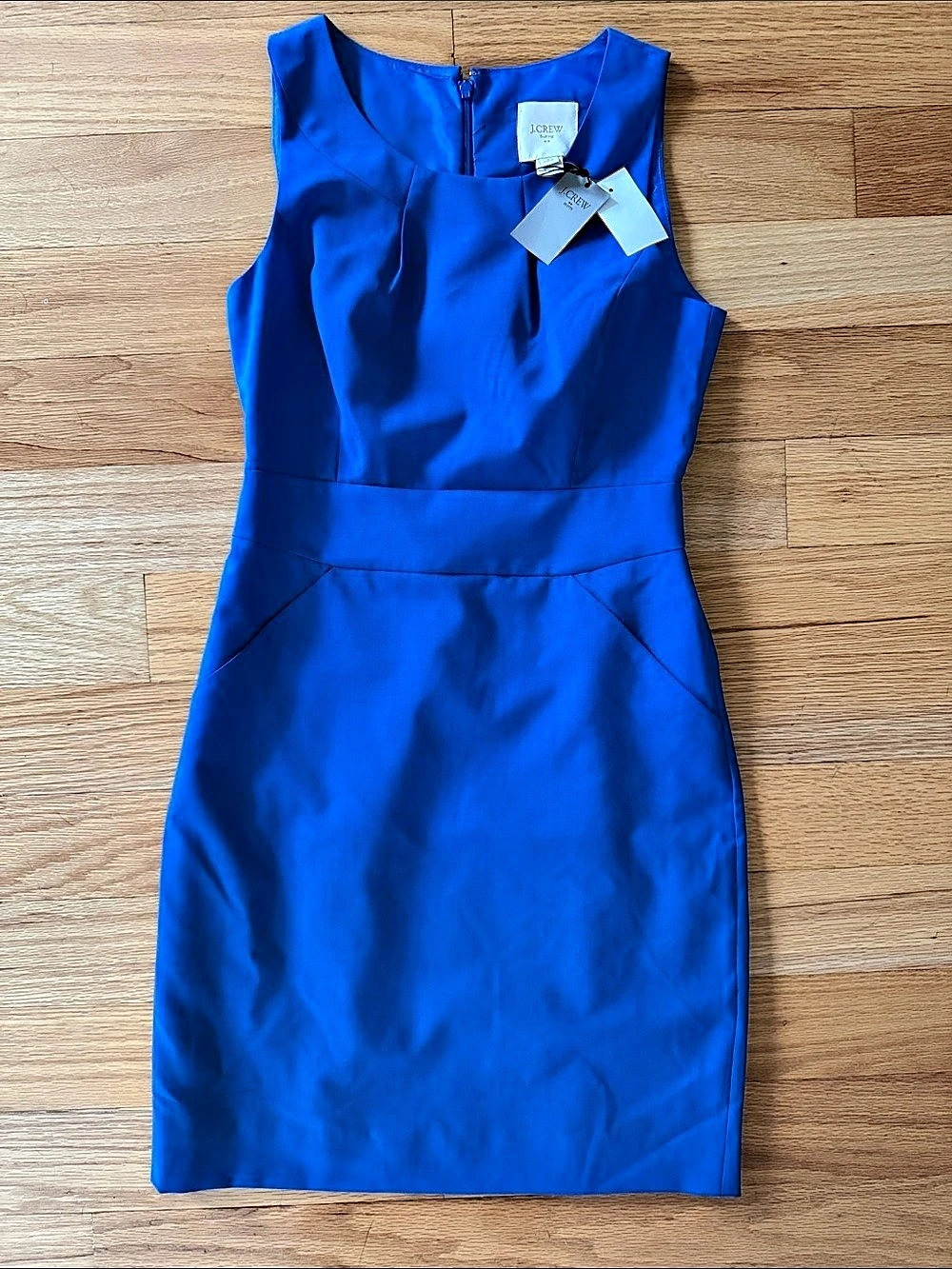 J.Crew Suiting Dress A9101 Blue Petite Mini Dress Size 2P
